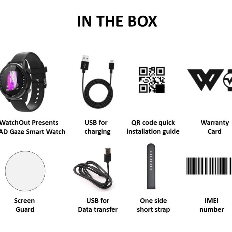 WatchOut Wearables Presents Mad Gaze : World's First Gesture Controlled & 4G IoT Enabled Silicone Smartwatch (Black) WatchOut Wearables Presents Mad Gaze : World's First Gesture Controlled & 4G IoT Enabled Silicone Smartwatch (Black)