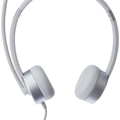 Lenovo 100 Wired On Ear Headphones with Mic (Cloud Grey)