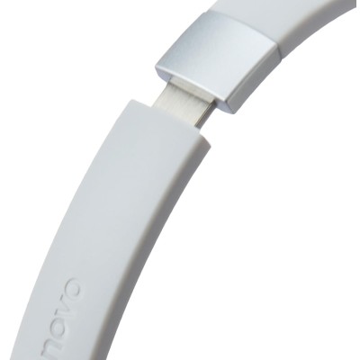 Lenovo 100 Wired On Ear Headphones with Mic (Cloud Grey)