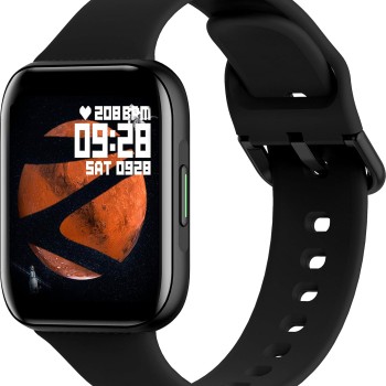 ZEBRONICS Zeb-Fit1220CH Smart Fitness Watch, 2.5D Curved Glass Full Touch Display