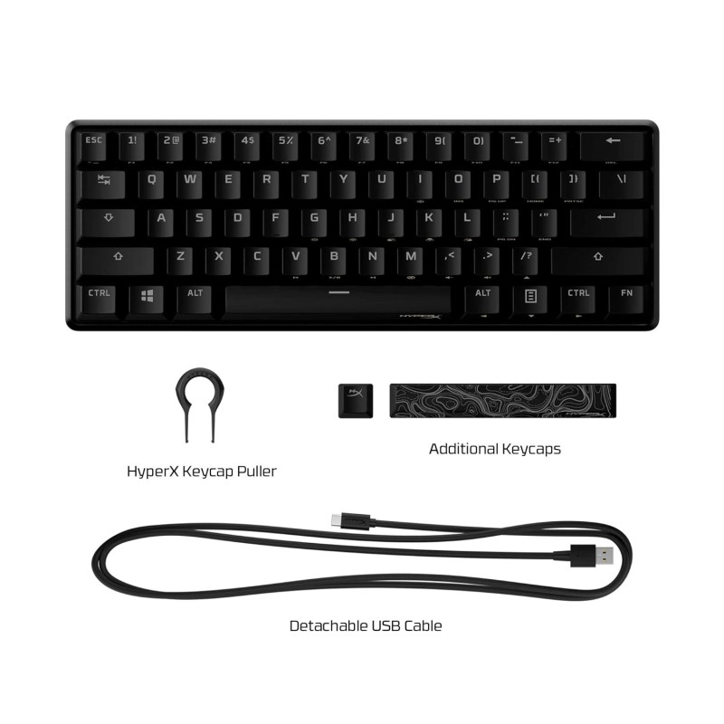 HyperX Alloy Origins 60 - USB-C Mechanical Gaming Keyboard - Ultra Compact 60% Form Factor - Red Switch HyperX Alloy Origins 60 - USB-C Mechanical Gaming Keyboard - Ultra Compact 60% Form Factor - Red Switch