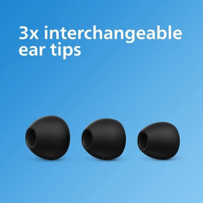 Philips Audio TAE1126 Wired in Ear Earphones, Black