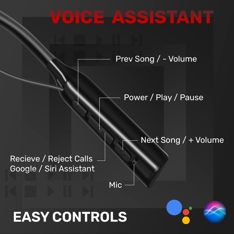 Fire-Boltt BN1400 Bluetooth Wireless In Ear Earphones with Mic (Black) Fire-Boltt BN1400 Bluetooth Wireless In Ear Earphones with Mic (Black)