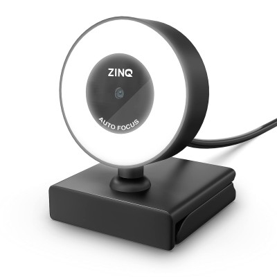 Zinq Technologies Full HD 1080P 2.1 Megapixel 30 FPS Auto Focus Webcam with Ring LED for Night Vision Zinq Technologies Full HD 1080P 2.1 Megapixel 30 FPS Auto Focus Webcam with Ring LED for Night Vision
