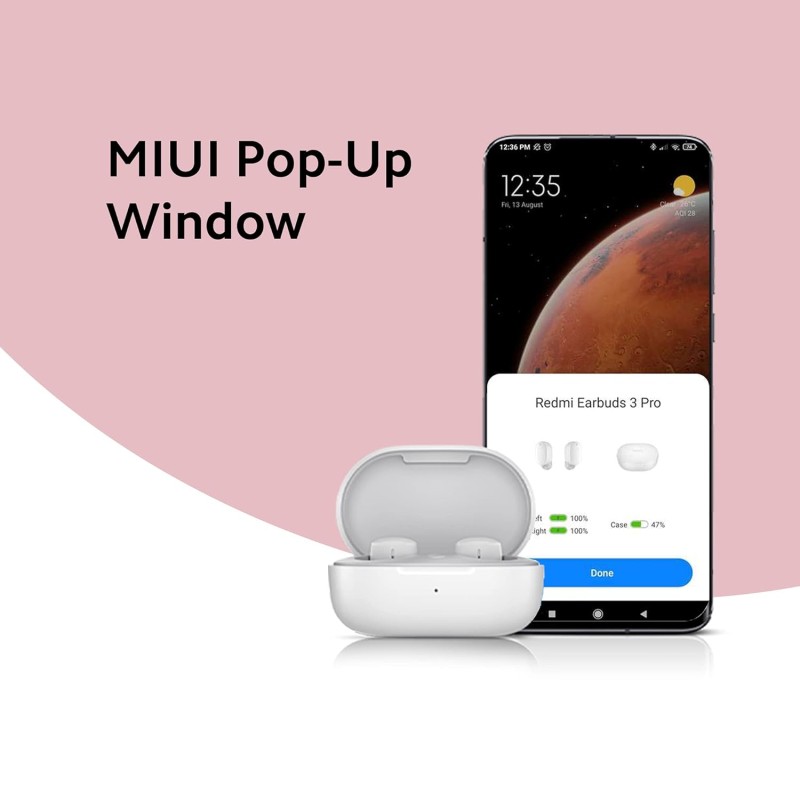 Redmi Earbuds 3 Pro Truly Wireless in-Ear Earbuds - (White) Redmi Earbuds 3 Pro Truly Wireless in-Ear Earbuds - (White)
