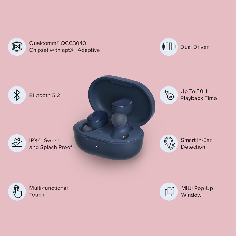 Redmi Earbuds 3 Pro Truly Wireless in-Ear Earbuds - (White) Redmi Earbuds 3 Pro Truly Wireless in-Ear Earbuds - (White)