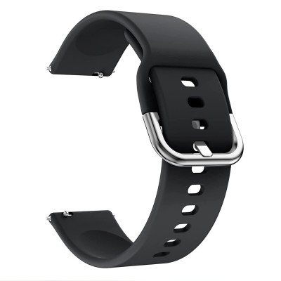 HUMBLE Silicone 19mm Replacement Band Strap with Metal Buckle Compatible with Noise Colorfit Pro 2, Boat Storm Smart Watch & Watches with 19mm Lugs HUMBLE Silicone 19mm Replacement Band Strap with Metal Buckle Compatible with Noise Colorfit Pro 2, Boat Storm Smart Watch & Watches with 19mm Lugs