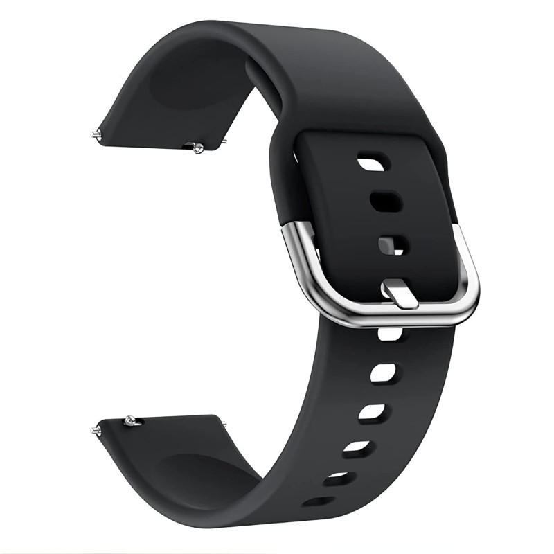 HUMBLE Silicone 19mm Replacement Band Strap with Metal Buckle Compatible with Noise Colorfit Pro 2, Boat Storm Smart Watch & Watches with 19mm Lugs HUMBLE Silicone 19mm Replacement Band Strap with Metal Buckle Compatible with Noise Colorfit Pro 2, Boat Storm Smart Watch & Watches with 19mm Lugs