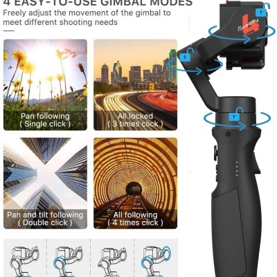 Hohem iSteady Pro 4 3-Axis Gimbal Stabilizer for Gopro 10/9 8/7/6/5/4