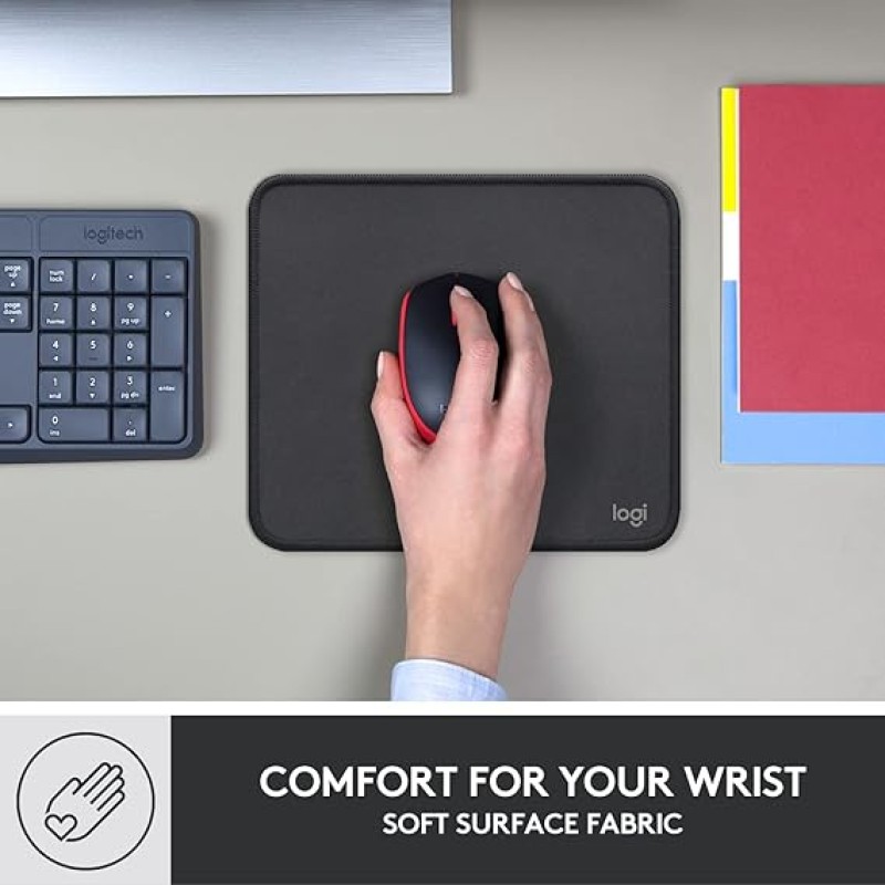 Logitech Mouse Pad - Studio Series, Computer Mouse Mat with Anti-Slip Rubber Base Logitech Mouse Pad - Studio Series, Computer Mouse Mat with Anti-Slip Rubber Base
