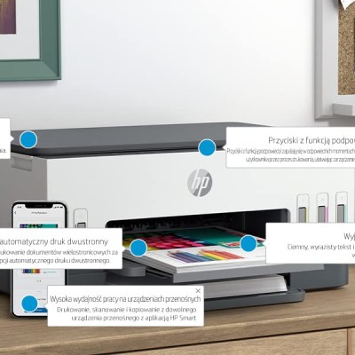 HP Smart Tank 670 All-in-One Printer, Wireless, Print, Copy, Scan,6UU48A,GRAY HP Smart Tank 670 All-in-One Printer, Wireless, Print, Copy, Scan,6UU48A,GRAY