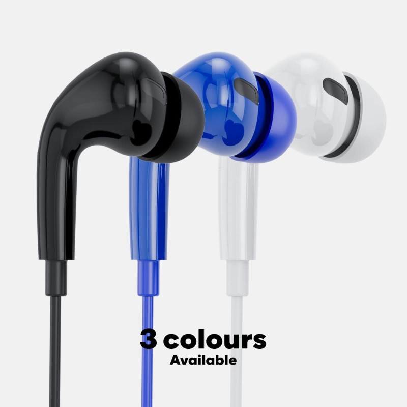 GOVO Gobass 444 in Ear Wired Earphones with Hd Mic for Calls (Blue) GOVO Gobass 444 in Ear Wired Earphones with Hd Mic for Calls (Blue)