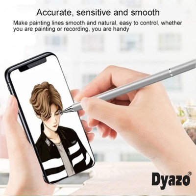 Dyazo Stylus Pen/Pencil for All Touch Screen Devices, Fine Point, Lightweight Aluminum Body Compatible - (Silver) Dyazo Stylus Pen/Pencil for All Touch Screen Devices, Fine Point, Lightweight Aluminum Body Compatible - (Silver)
