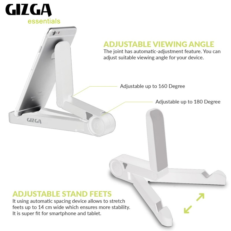 Gizga Essentials Portable Tablet Stand Mobile Holder Gizga Essentials Portable Tablet Stand Mobile Holder