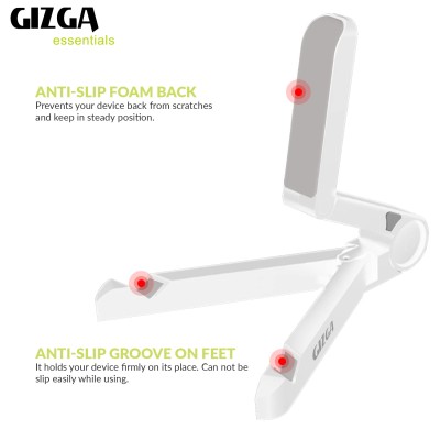 Gizga Essentials Portable Tablet Stand Mobile Holder Gizga Essentials Portable Tablet Stand Mobile Holder