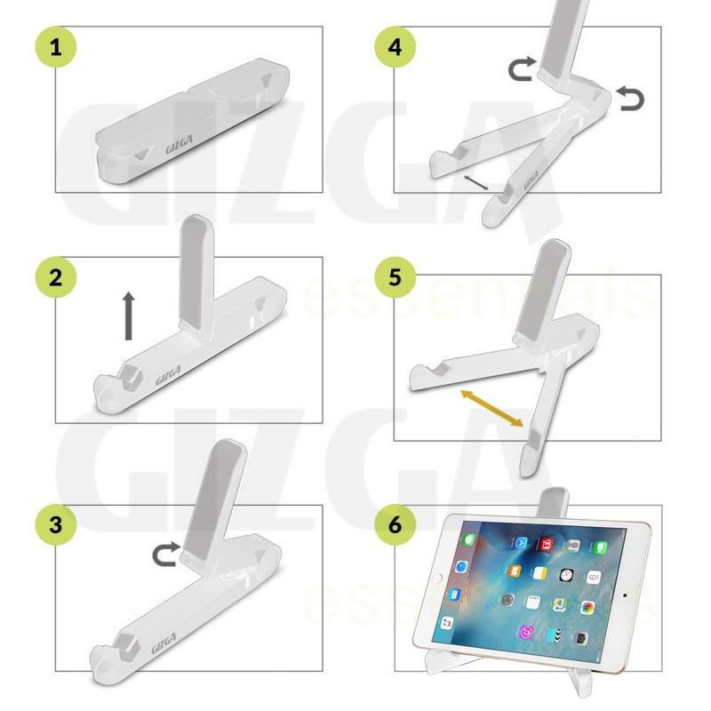 Gizga Essentials Portable Tablet Stand Mobile Holder Gizga Essentials Portable Tablet Stand Mobile Holder