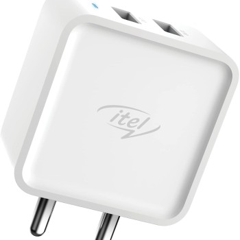 Itel ICI-42-C 100V Dual Output 2 Pin Wall Charger for Cellular Phones (White) Itel ICI-42-C 100V Dual Output 2 Pin Wall Charger for Cellular Phones (White)