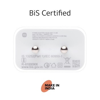 Mi Xiaomi 22.5W Fast USB Type C Charger Combo|Compatible for Mobile,Power Banks|Fast Charging|(Adapter + USB to Type C Cable)|White