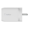 Belkin 65W GaN Dual USB-C (Type C) PD 3.0 Fast Charger with Pps-White