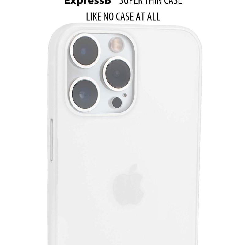 ExpressB® Polypropylene Back Cover for iPhone 14 Pro | Minimal Protect | Ultra Thin Anti Scratch Matte Finish Case (White) ExpressB® Polypropylene Back Cover for iPhone 14 Pro | Minimal Protect | Ultra Thin Anti Scratch Matte Finish Case (White)