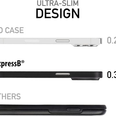 ExpressB® Polypropylene Back Cover for iPhone 14 Pro Max (Black)
