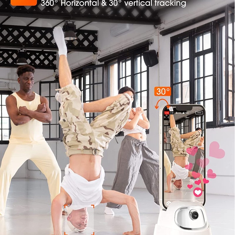 Hohem Go, Auto Face Tracking Tripod, 360° Rotation Selfie