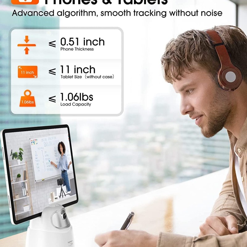 Hohem Go, Auto Face Tracking Tripod, 360° Rotation Selfie