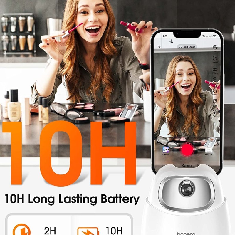 Hohem Go, Auto Face Tracking Tripod, 360° Rotation Selfie