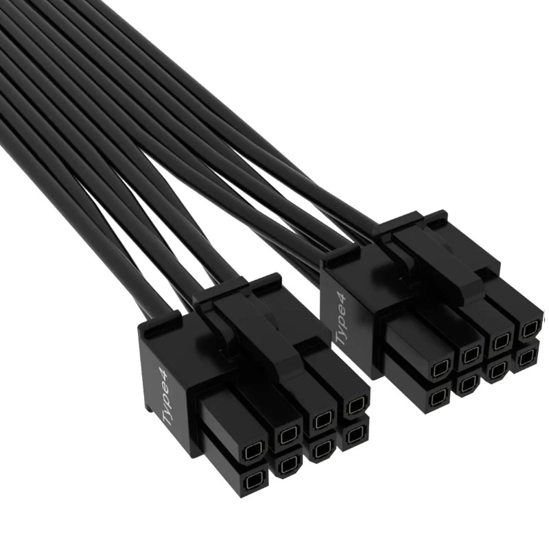 Corsair 600W 12+4 pin PCIe 5.0 12VHPWR Type-4 600W PSU Power Cable - CP-8920284 Corsair 600W 12+4 pin PCIe 5.0 12VHPWR Type-4 600W PSU Power Cable - CP-8920284