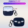 LIRAMARK Shockproof Protective Silicone 360° Cover Case with Buckle Designed for JBL Tune 130NC TWS (Midnight Blue) LIRAMARK Shockproof Protective Silicone 360° Cover Case with Buckle Designed for JBL Tune 130NC TWS (Midnight Blue)