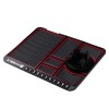 HUMBLE Silicone Car Dashboard Mat with 360 Degrees Rotating Phone Holder,Coin & Key Slot, Anti-Slip Mat with Parking Numbers (Black) HUMBLE Silicone Car Dashboard Mat with 360 Degrees Rotating Phone Holder,Coin & Key Slot, Anti-Slip Mat with Parking Numbers (Black)