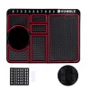 HUMBLE Silicone Car Dashboard Mat with 360 Degrees Rotating Phone Holder,Coin & Key Slot, Anti-Slip Mat with Parking Numbers (Black) HUMBLE Silicone Car Dashboard Mat with 360 Degrees Rotating Phone Holder,Coin & Key Slot, Anti-Slip Mat with Parking Numbers (Black)
