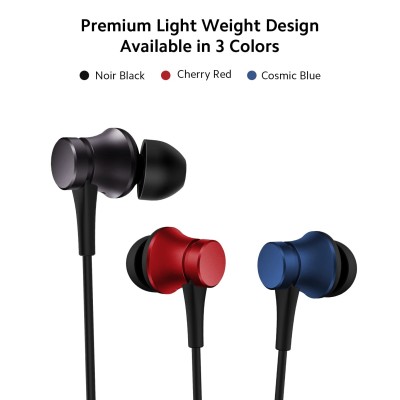 Xiaomi Wired in-Ear Earphones with Mic, Ultra Deep Bass & Metal Sound Chamber (Red)