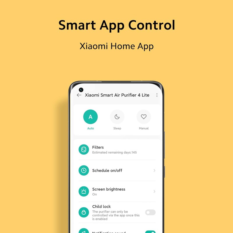 MI Xiaomi Smart Air Purifier 4 Lite, High Efficiency Filter MI Xiaomi Smart Air Purifier 4 Lite, High Efficiency Filter