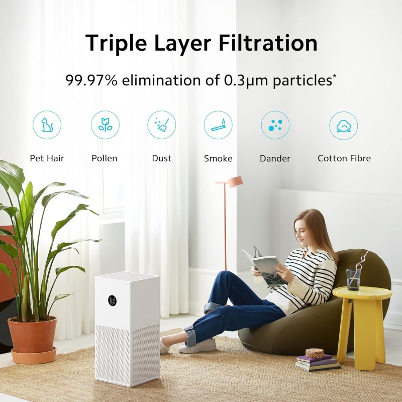 MI Xiaomi Smart Air Purifier 4 Lite, High Efficiency Filter MI Xiaomi Smart Air Purifier 4 Lite, High Efficiency Filter