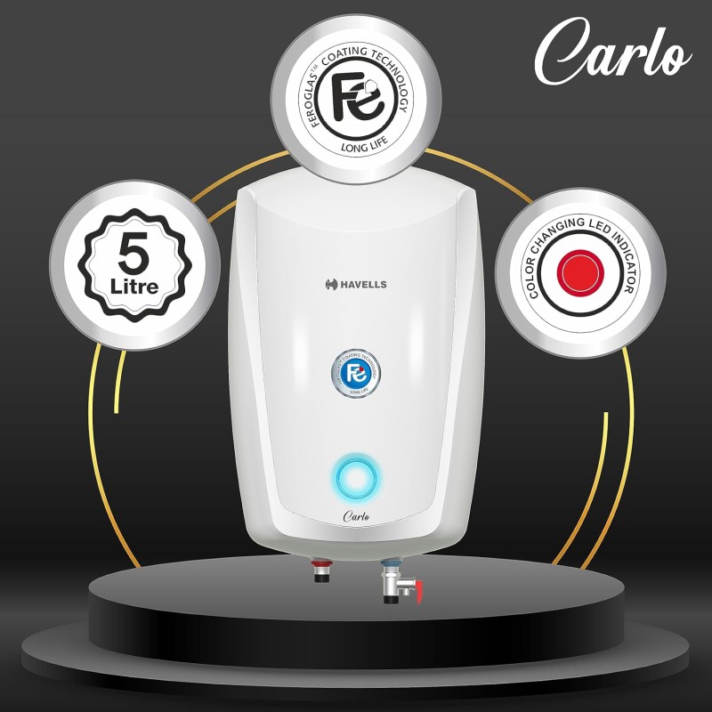 Havells Carlo 5 Litre Instant Water Heater, 3000 watt Havells Carlo 5 Litre Instant Water Heater, 3000 watt