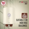 Havells Monza EC 15 L Storage Water Heater, Metallic Body, 2000 W, Free Flexi Pipe and Free Installation Havells Monza EC 15 L Storage Water Heater, Metallic Body, 2000 W, Free Flexi Pipe and Free Installation