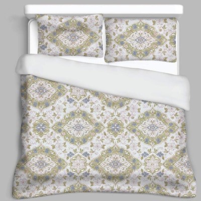 Bella Casa, Double Bedsheet Set with 2 Pillow Covers 100% Cotton - ORBIT Bella Casa, Double Bedsheet Set with 2 Pillow Covers 100% Cotton - ORBIT