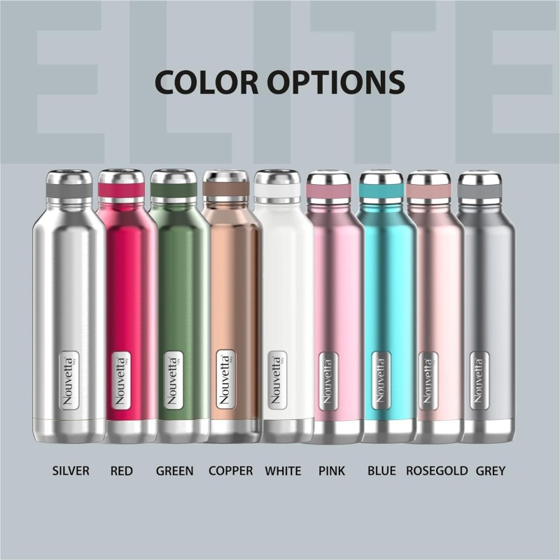Nouvetta Elite Double Wall Stainless Steel Flask, 750 ml, Green Nouvetta Elite Double Wall Stainless Steel Flask, 750 ml, Green
