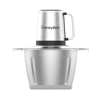 Brayden Chopro Xteel Electric Vegetable Chopper For Kitchen | Mincing/Chopping Meat, Fruit, Beating Eggs And Nuts | Dual Speed Mode | Stainless Steel Bowl (450 Watt, 2.5 Litre, Silver) Brayden Chopro Xteel Electric Vegetable Chopper For Kitchen | Mincing/Chopping Meat, Fruit, Beating Eggs And Nuts | Dual Speed Mode | Stainless Steel Bowl (450 Watt, 2.5 Litre, Silver)