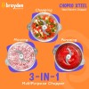 Brayden Chopro Xteel Electric Vegetable Chopper For Kitchen | Mincing/Chopping Meat, Fruit, Beating Eggs And Nuts | Dual Speed Mode | Stainless Steel Bowl (450 Watt, 2.5 Litre, Silver) Brayden Chopro Xteel Electric Vegetable Chopper For Kitchen | Mincing/Chopping Meat, Fruit, Beating Eggs And Nuts | Dual Speed Mode | Stainless Steel Bowl (450 Watt, 2.5 Litre, Silver)