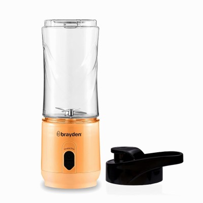 Brayden Fito Atom, Portable Smoothie Blender with 2000 mAh Rechargeable Battery and 3.7V Motor with 400ml Tritan Jar (Orange) Brayden Fito Atom, Portable Smoothie Blender with 2000 mAh Rechargeable Battery and 3.7V Motor with 400ml Tritan Jar (Orange)