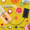 Brayden Fito Atom, Portable Smoothie Blender with 2000 mAh Rechargeable Battery and 3.7V Motor with 400ml Tritan Jar (Orange) Brayden Fito Atom, Portable Smoothie Blender with 2000 mAh Rechargeable Battery and 3.7V Motor with 400ml Tritan Jar (Orange)