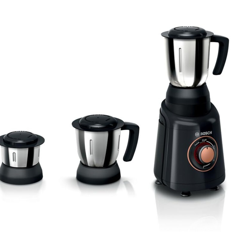 BOSCH MGM4634BIN High quality and long lasting ABS Body TrueMixx 750 Mixer Grinder (3 Jars, Black, Steel) BOSCH MGM4634BIN High quality and long lasting ABS Body TrueMixx 750 Mixer Grinder (3 Jars, Black, Steel)
