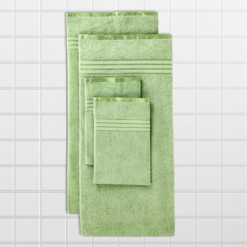 Cuddle Cotton Requisite 4 Pc Towel Set | 2 Bath Towels (70 x 147 cm) & 2 Hand Towels (40 x 60 cm), 400 GSM | 100% Pure Cotton| Emerald green