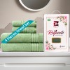 Cuddle Cotton Requisite 4 Pc Towel Set | 2 Bath Towels (70 x 147 cm) & 2 Hand Towels (40 x 60 cm), 400 GSM | 100% Pure Cotton| Emerald green