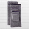 Cuddle Cotton Requisite 4 Pc Towel Set | 2 Bath Towels (70 x 147 cm) & 2 Hand Towels (40 x 60 cm), 400 GSM | 100% Pure Cotton| Sleek grey