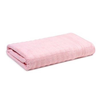 Cuddle Cotton Elite Bath Towel, 75 x 150 cm, 580 GSM, Wave Design, Blossom Pink