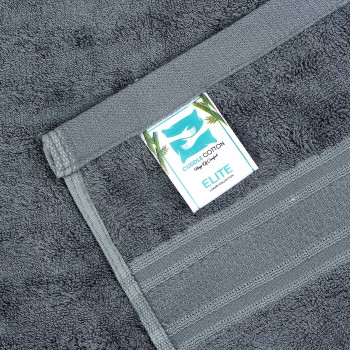 Cuddle Cotton Elite Bath Towel, 75 x 150 cm, 580 GSM, Wave Design, Carbon Grey Cuddle Cotton Elite Bath Towel, 75 x 150 cm, 580 GSM, Wave Design, Carbon Grey