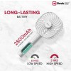 Geek Aire GF3 5 Inch Rechargeable Mini Fan with USB Charging | 5 Speed Option | Portable, Handheld and Small Table Fan | 2500 mAh Li-ion Battery | For Baby, Makeup, Travel, Home and Office (White) Geek Aire GF3 5 Inch Rechargeable Mini Fan with USB Charging | 5 Speed Option | Portable, Handheld and Small Table Fan | 2500 mAh Li-ion Battery | For Baby, Makeup, Travel, Home and Office (White)